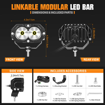 MadLumin Signature Series. 1x2 LED Pod Light